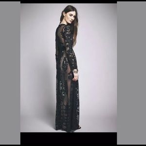 For Love and Lemons Black Lace Dress